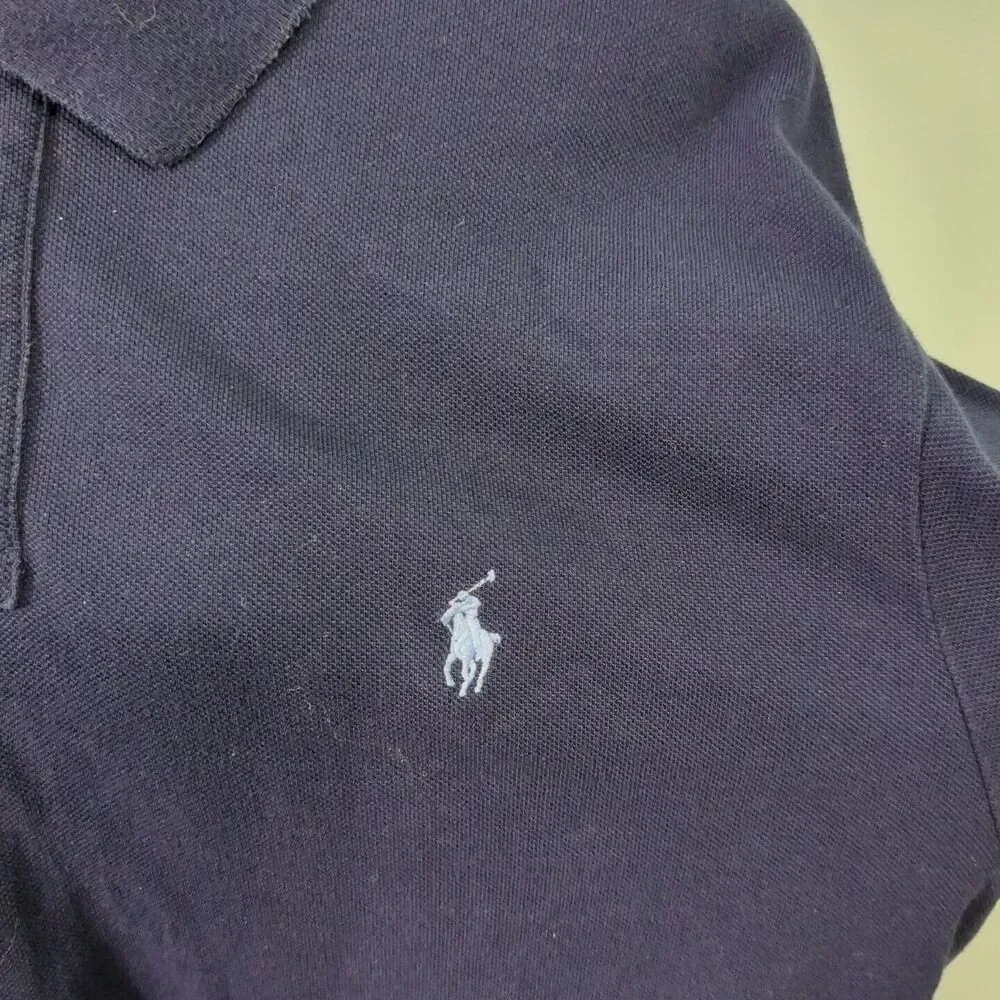 Polo Ralph Lauren Mens Pony Logo Pullover Polo Shirt XXL 2xl Blue Short Sleeve